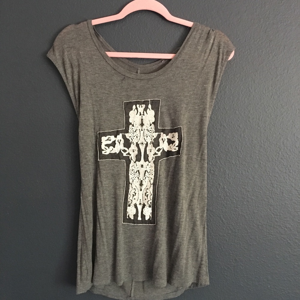 Gray Cross Shirt